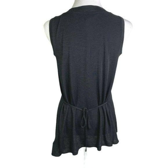 Simply Vera Wang Sleeveless Stretch Waist Tie Top - Picture 6 of 8